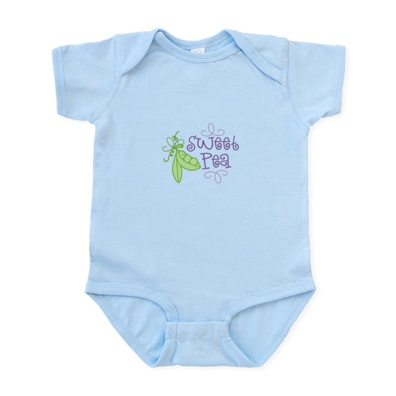 CafePress - Sweet Pea Body Suit - Baby Light Bodysuit, Size Newborn - 24 Months