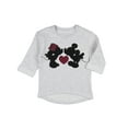 thumbnail image 4 of Disney Toddler Girls' Mickey and Minnie Love Light Sweatshirt Pullover Top, 4 of 5
