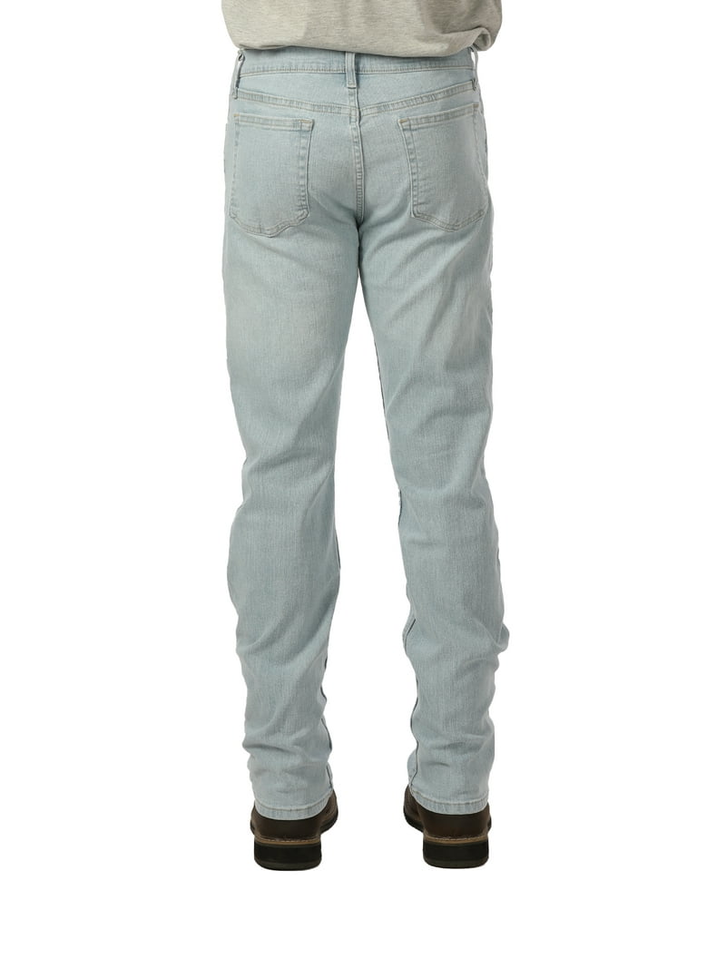 【BLR】Embossed Wave Washing Boots Cut Denim Pants Grey George Men's Bootcut Jeans - Walmart.com