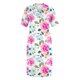 thumbnail image 3 of Gibobby Vestido largo para mujer, de verano Vestido con cuello en V y estampado floral de manga corta informal de verano para mujer Boho Beach Mini Swing Sundr(Rosa caliente,XL), 3 of 5