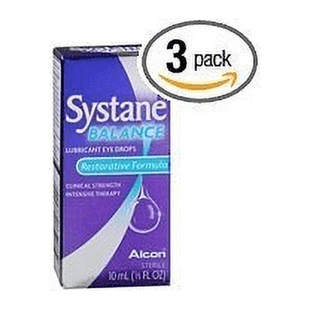 3 Pack - Systane Balance Restorative Formula Lubricant Eye Drops 10mL Each
