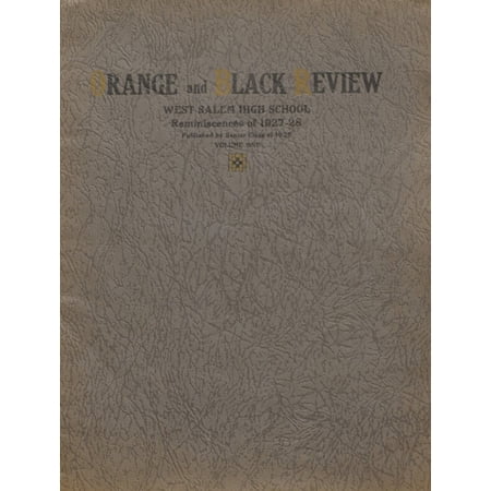 (Custom Reprint) Yearbook: 1928 West Salem High School - Neshonoc Yearbook (West Salem, WI)