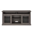 thumbnail image 5 of LegaHome Farmhouse TV Stand, Modern Entertainment Door TV Cabinet for 65 Inch TV, Wooden TV Console Table with Open and Closed Storage Space, Media Console Table for Living Room, Dark Walnut, 5 of 10