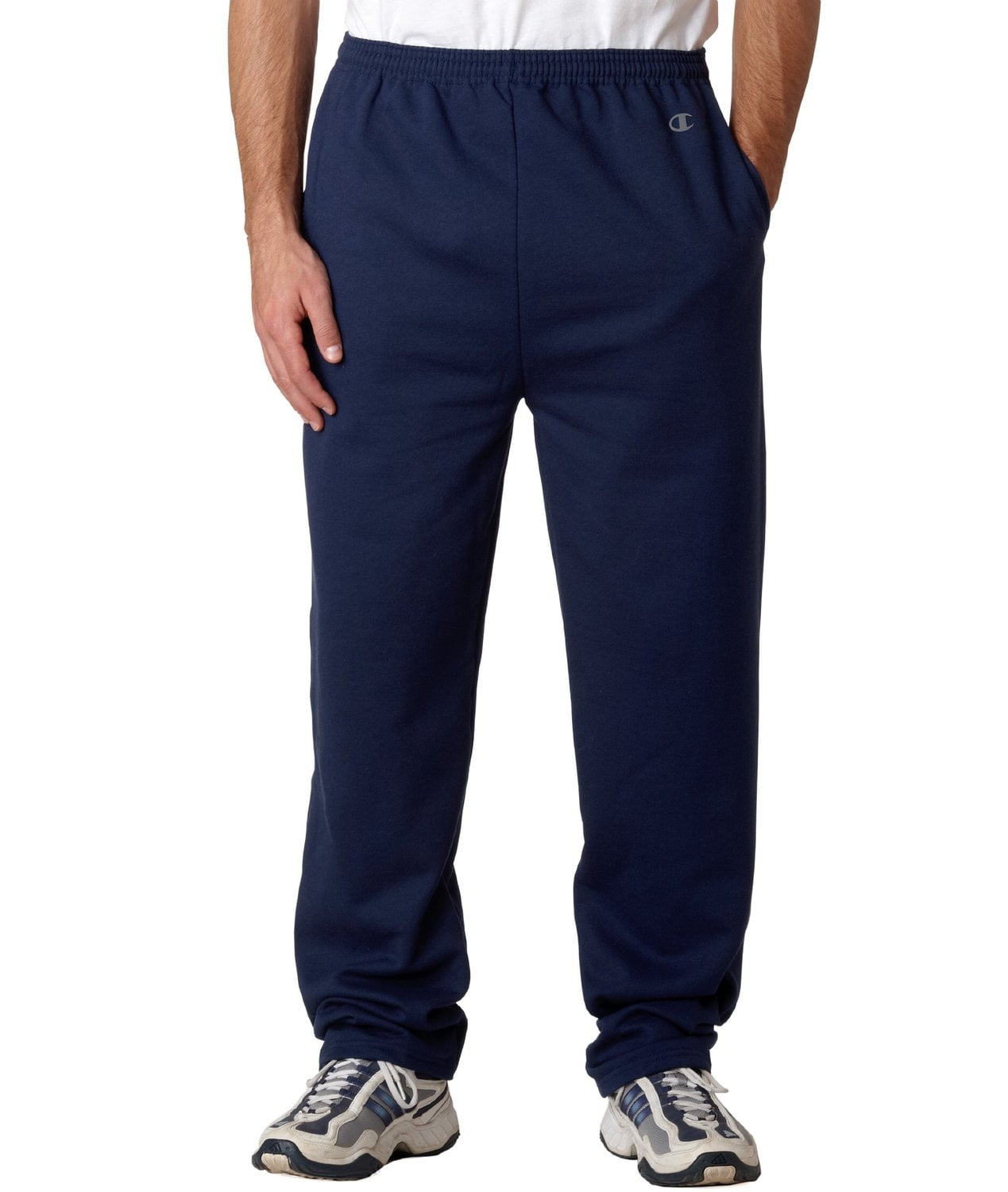 Champion Men`s Double Dry Eco Fleece Open Bottom Pant, S, Orange ...