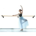 thumbnail image 4 of Ballet Barre Wall Mounted 6 FT Long Single Bar Black 2.0” Diameter | Fixed Height Ballet Barre System Traditional Wood | Home/Studio Ballet Bar, Dance Bar, Stretch Bar, Dancing/Stretching, 4 of 8
