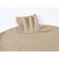 thumbnail image 6 of Tyhengta Men's Turtleneck Sweaters Long Sleeve Pullover Sweaters Mock Neck Knitted T-Shirt Basic Slim Fit Tee Tops Khaki 2XL, 6 of 10