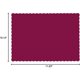 thumbnail image 2 of Hoffmaster 310524 Paper Placemat, 13-1/2" Length x 9-1/2" Width, Scalloped Edge, Burgundy (Case of 1000), 2 of 2