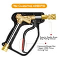 thumbnail image 3 of JUNGLEFLASH High Pressure Washer Car Cleaner Water Gun for KARCHER BOSCH LAVOR PARKSIDE NILFISK Pressure Washer 4000PSI with 5 Quick Connect Nozzle Kit Water Gun for Car Cleaning, 3 of 8