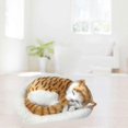 thumbnail image 2 of Realistic Sleeping Plush Breathing Cat With Mat, Cute Breathing Cat Simulation Sleeping Cat Plush Do, 2 of 4