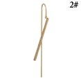 thumbnail image 2 of Women Ear Climber Lightning Crystal Snowflake Ear Wrap Crawler Leaf Ear Crawler, 2 of 10