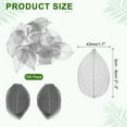 thumbnail image 2 of 100 Pcs Hojas Esqueléticas Grises, 2"- 3" Hojas Prensadas de Árbol de Caucho para Álbumes de Fotos y Manualidades, 2 of 7