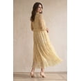 thumbnail image 2 of Ellos Plus Size Sheer Maxi Dress With Ruffled Trim, 2 of 3
