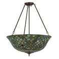 thumbnail image 2 of Meyda Tiffany 162424 Tiffany Fishscale 3 Light 29" Tall Semi-Flush Bowl Ceiling Fixture -, 2 of 4