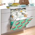 thumbnail image 2 of Yayeee Magnetic Dishwasher Cover for The Front Decoration Home Kitchen Machine Sticker Protector, Brown American Footballs, 2 of 6