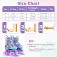 thumbnail image 3 of Babyjoy 4 Sizes Adjustable Quad Skates with Light-up Wheels&Safety Protection for Beginners 7C-9C, 3 of 9