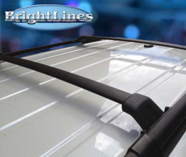 BRIGHTLINES Roof Rack Crossbars Replacement for Honda Pilot 2009-2015 for Kayak Luggage Ski Bike Carrier, a Set of 2pcs, Black Aluminum Top Cargo Rack