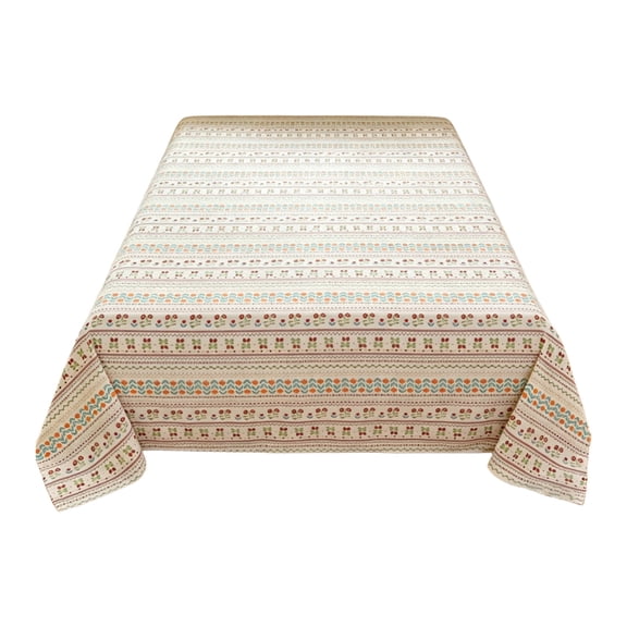Jubipavy 94.4" x 78.7" Polyester Printed Bed Sheet, Thick Breathable Non-Slip Sheet, Colorfast Bohemian Style for Dorm & Home
