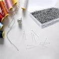thumbnail image 7 of 2000 Pcs Stainless Steel Fine Pins,Sewing Pointed Pins for Crafts,Straight Pins for Jewelry Making,Durable and Antioxidant Head Pins,Long 1 Inch Flat Head Pins for Sewing (Silver), 7 of 7