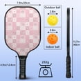 thumbnail image 3 of Pickleball Paddles Set,Pioneer Flower Floral Print Pattern Fiberglass Surface Pickleball Racket Set with 2 Indoor Outdoor Pickleball Balls and Pickleball Bag,Pickle-ball Equipment, 3 of 6