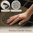 thumbnail image 6 of ODIKA Meander Bordered Frame Border Scroll Geometric Fret Greek Key Refined Structured Non-Slip Low Profile for Guest Room, Lounge, Apartment, 6 of 7