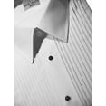 thumbnail image 2 of Neil Allyn Chemise de Smoking pour Hommes Poly/coton Col Rabattu 1/4 Pouce Plissé (19 X 34-35) Blanc, 2 of 2