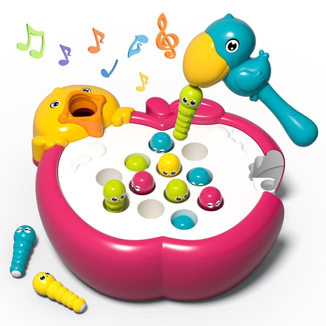 Juego magnético para alimentar pájaros PANITU Woodpecker Worm Toy