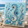 thumbnail image 3 of JWZZYD Ocean Theme Pearl Art DIY Kit, Octopus Wave 3D Pearl Craft Kit for Adults, Sparkling Coastal Pearls Art with Pearls & Rhinestones, DIY Home Wall Decor Gift (Seahorse), 3 of 6