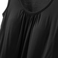 thumbnail image 4 of Pejock Women's Summer Tank Tops, Breathable Pleated Sleeveless Tops, Loose Fit Casual Blouse, Flowy Round Neck Shirt, Lightweight & Comfortable, Beach & Streetwear, 4 of 6