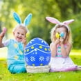 thumbnail image 3 of 13.8"x10.6" Easter Inflatable Outdoor Decorations, Blue Easter Inflatables Eggs Yard Decor Kids Toys Colorful Eggs Inflatable Easter Eggs Ornaments for Lawn, Garden, Party, 3 of 6