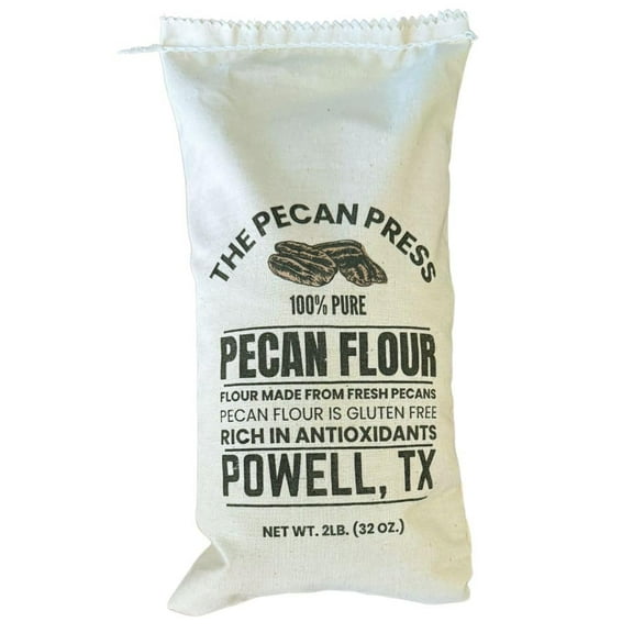 The Pecan Press 100% Pure Pecan Flour – 2LB Bag, Gluten-Free, All-Natural, Finely Ground for Baking & Cooking – Made in Texas