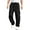 Black, variant on Men's Casual Cargo Pants Elastic Waist Lightweight Summer with Pockets M-3XL