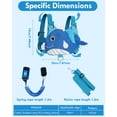 thumbnail image 7 of Toddler Leash for Walking, Baby Leashes for Toddlers 4-in-1, Kid Harness with Leash, Child Safety Leash Anti Lost Wrist Link (Whale), 7 of 7