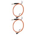 thumbnail image 2 of 2 piezas de cable de clip para tatuaje con interfaz de CC, cabezal curvo, transmisión estable, 1,8 m de largo, 2,2 mm de diámetro, cable para máquina de tatuaje, color naranja, 2 of 10