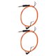 thumbnail image 2 of Cable de Clip para tatuaje, interfaz DC, cabezal curvo, transmisión estable, 1,8 m de longitud, 2,2mm de diámetro, Cable para máquina de tatuaje, color naranja, 2 uds., 2 of 14