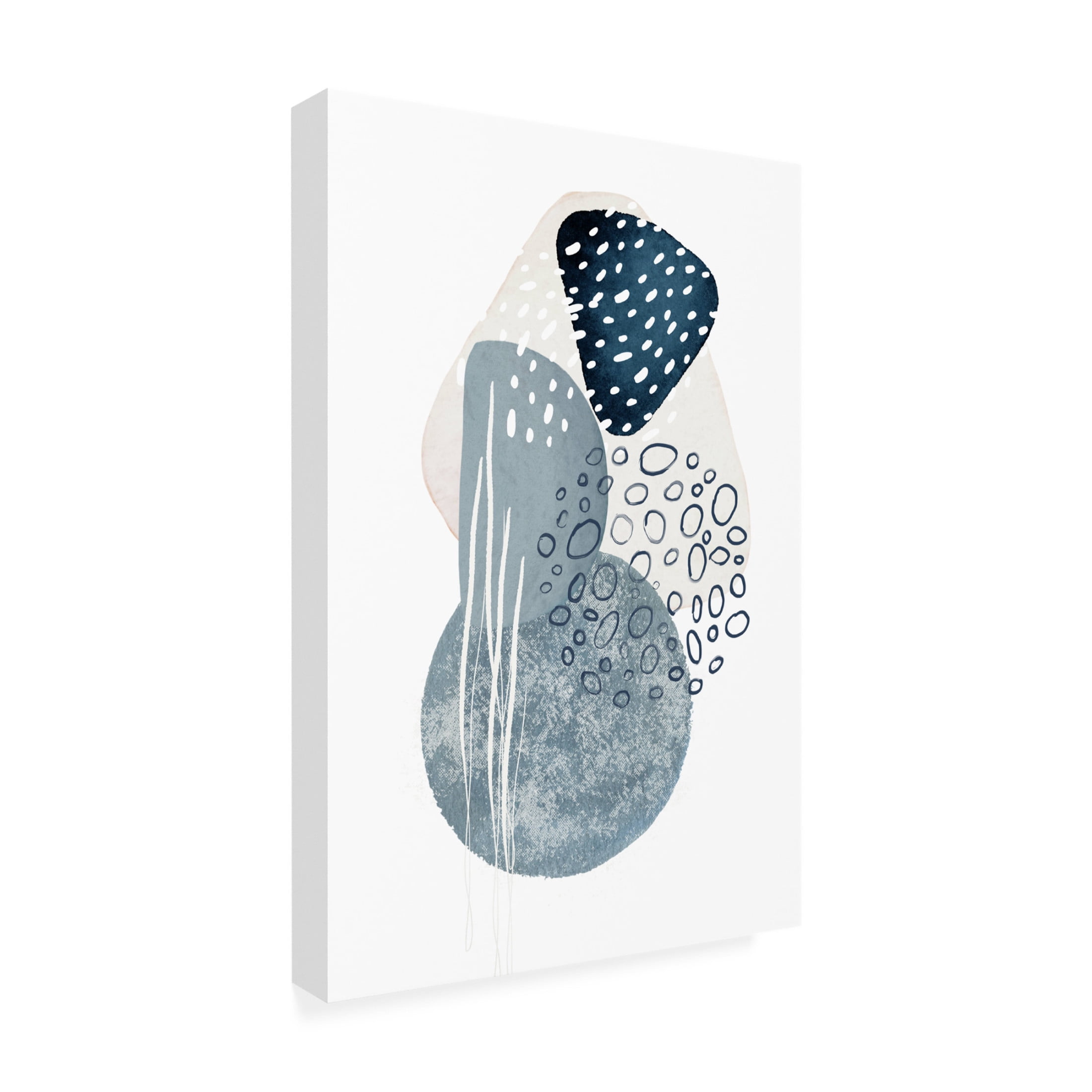 Trademark Fine Art Sally Ann Moss Pools of Blue 2 Canvas Wall Art