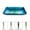 Chrome, variant on KRAUS Irruption Rectangular Glass Vessel Sink in Blue with Pop-Up Drain in Chrome