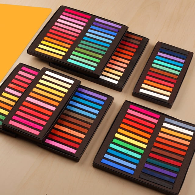 Square Pastel Set 12/24/36/48 Colors Soft Dry Pastel Artist Chalk Pastel Sticks Non Toxic for