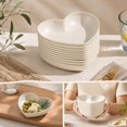 thumbnail image 6 of 10pcs Heart Shaped Dinner Plates Dinnerware Dishes Set 6.1 Inch Food Plate Saucers Tray Fruits Snack Bowls, 6 of 6