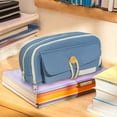 thumbnail image 1 of Style Rope Pencil Holder Large Capacity Layered Pencil Organizer Minimalist Pen Pouch With Zipper Pen Pouch Bag Craft Table Craft Organizers And Storage Drawers Stationery Pens Organizer Crafts for, 1 of 3