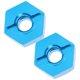 thumbnail image 3 of Écrou de moyeu de roue hexagonal de 5 mm avec goupilles pour voiture télécommandée WLtoys 1/14 144001 (bleu 1266B), 3 of 4