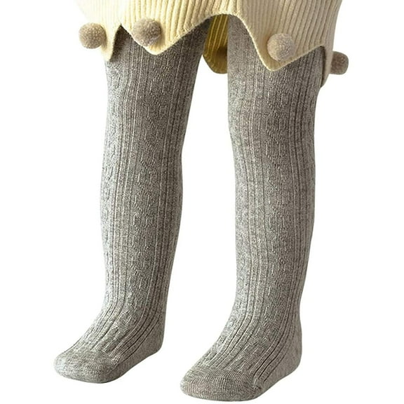 Holzlrgus Baby Tights Toddler For Girls Solid Knit Socks Soft Cotton Infant Leggings Warm Stockings Newborn Pants