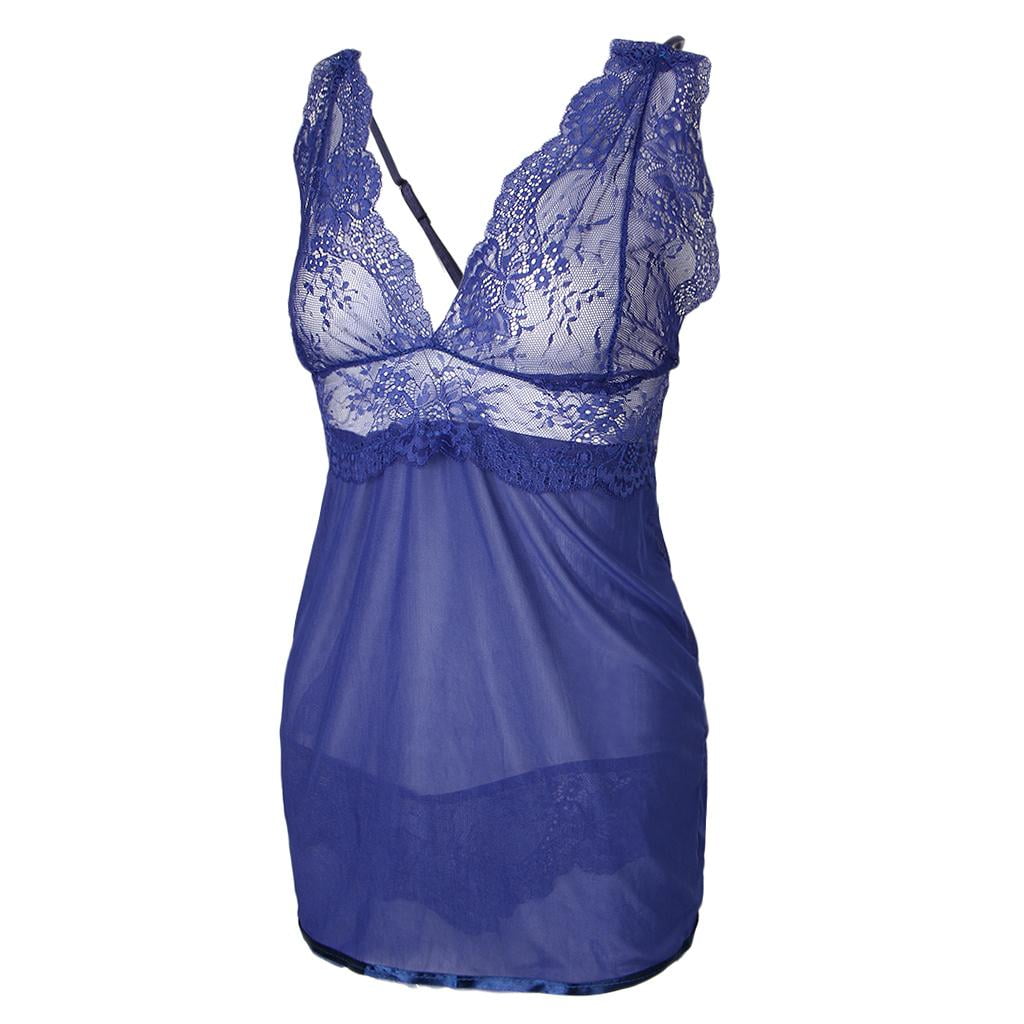 MERIGLARE Women Babydoll G-String Dress Ladies Underwear Lingerie