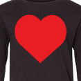 thumbnail image 4 of Inktastic Red Heart Long Sleeve Youth T-Shirt, 4 of 5