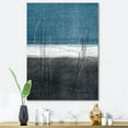 thumbnail image 1 of Designart Teal Meets Grey Abstract Art Canvas Wall Art, 1 of 4
