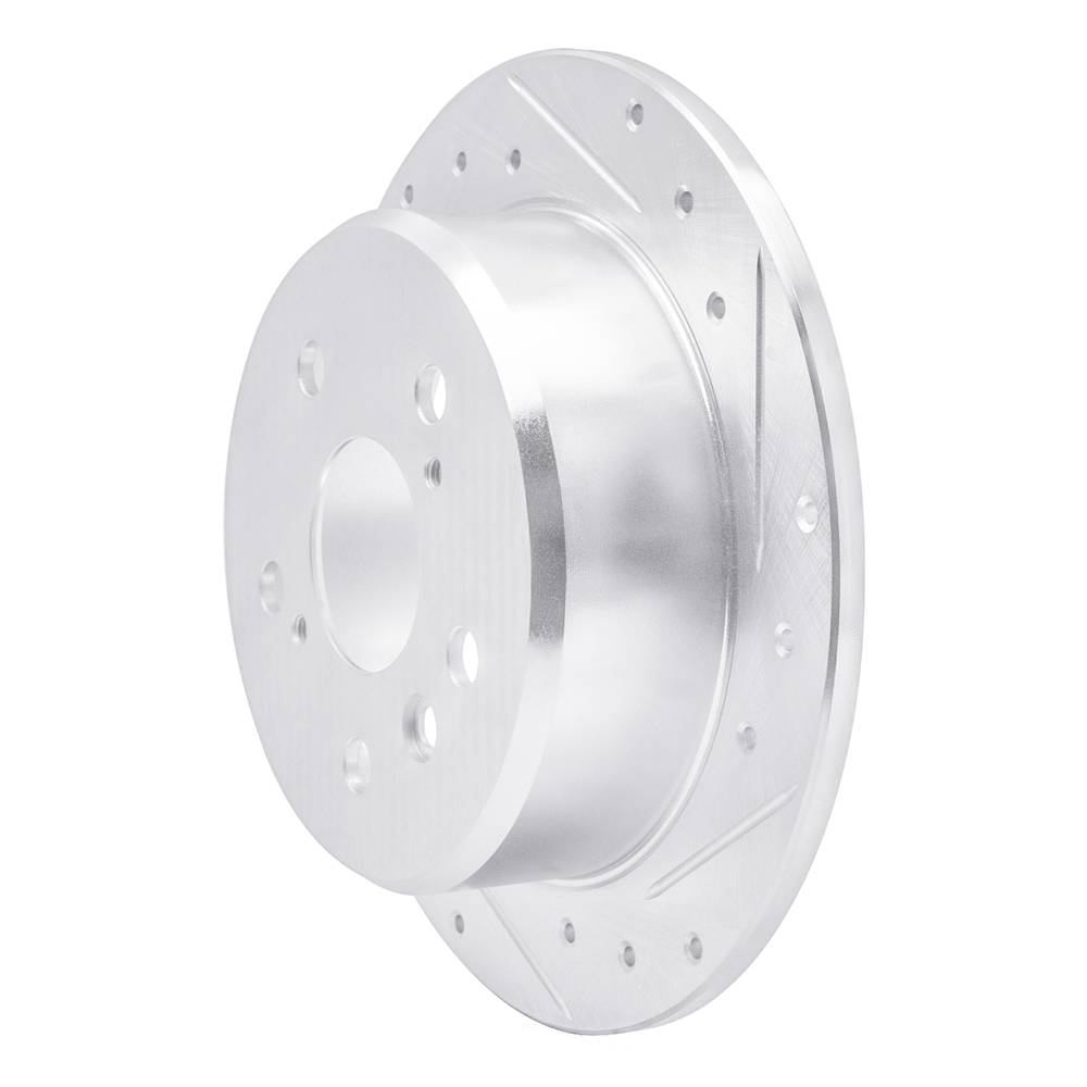 Dynamic Friction Company 631-76054R DFC Brake Rotor - Drilled And Slotted - Silver