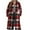 Red, variant on Fnooota Womens Plaid Peacoats, Below the Knee Lightweight Lapel Collar Single Breasted Trench Coats Black Size S-2XL