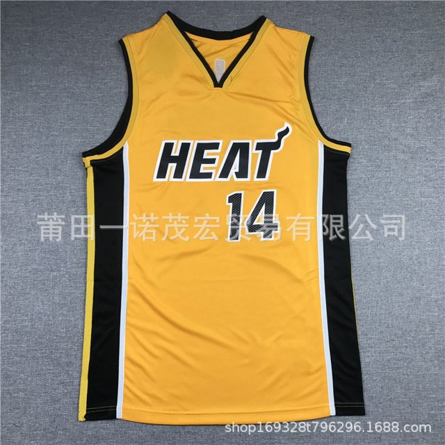 Heat Embroidered Basketball Jersey Vest 3#Wade 22#Butler 13# 14# Copy Player Name Jersey