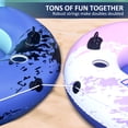 thumbnail image 4 of Inflatable River Tube Float with Backrest & 2 Cup Holders, Heavy-Duty PVC Puncture-Resistent Raft, 91x50 Inch Oversized, Deluxe Pool Tube for Summer Relaxation, 4 of 6