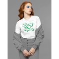 thumbnail image 4 of St Patricks Day Lucky Mama Womens Long Sleeve T Shirt, 4 of 5