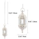 thumbnail image 2 of Candelabros colgantes sin llama LRH con luces LED color blanco, 2 of 5